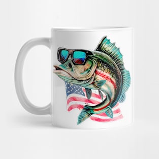 Cool American Bass Fish #6 Mug